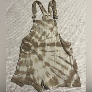 Z Supply Beige Tie-Dye Romper